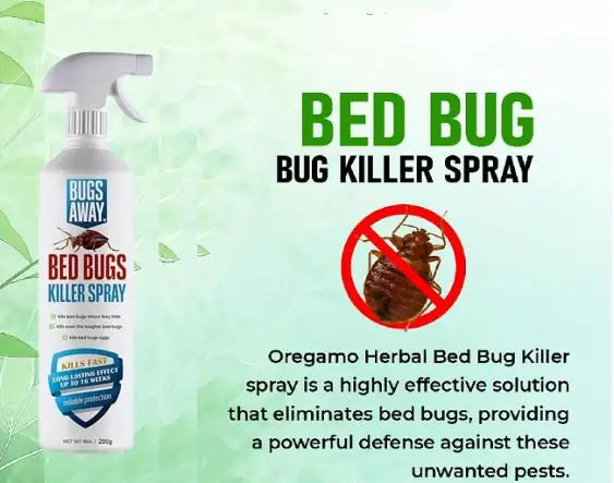 A 400g bottle of non-toxic bedbug killer spray for household pest control