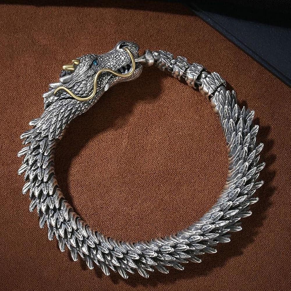 Vintage Punk Dragon Bracelet for Men