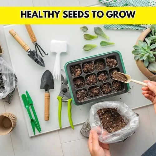 150 Variety Organic Flower Seeds With Growth Supplement Pack