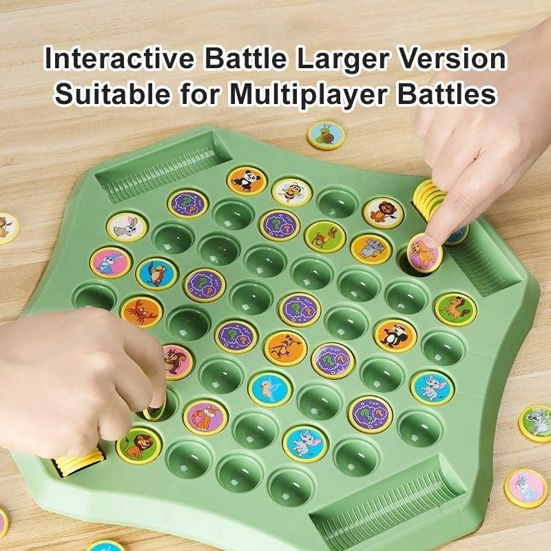 Flipping Chess Match Game set with board and pieces