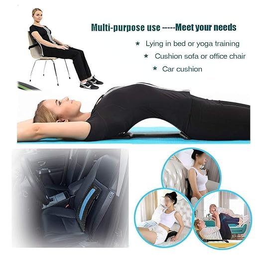 Adjustable Back Stretcher Lumbar Support for Spine Relief