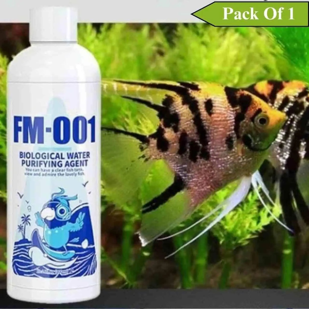 A 100ml bottle of fish tank water purifier and algae remover