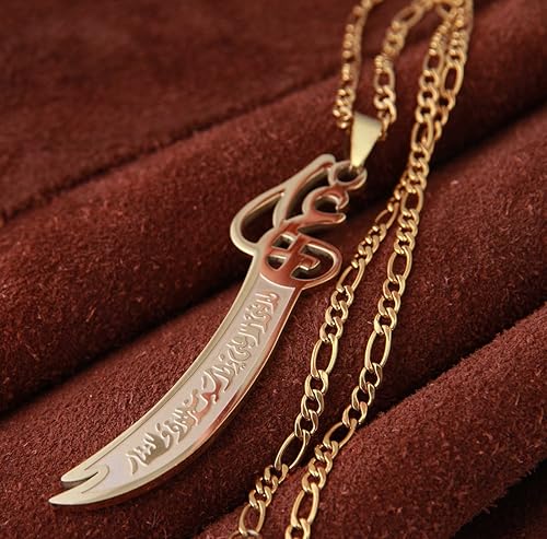 Ali Sword Necklace - Stainless Steel Pendant for Men and Women