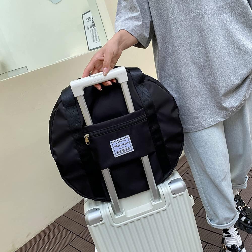 Round Duffle Travelling Bag – Large Capacity Waterproof (Random Color)