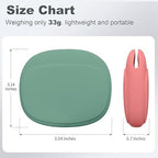 Silicone Organizer Pouch for Earbuds, Headphones, and Chargers (Pack of 2)