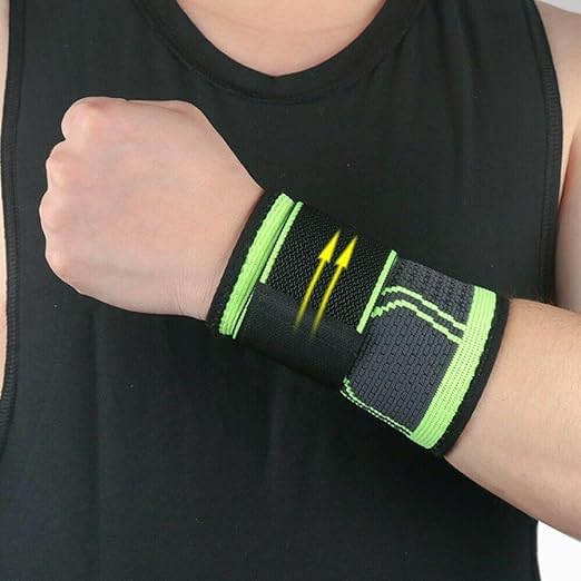 A single piece fabric sports wrist band for sweat absorption