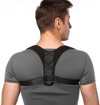 A unisex posture corrector brace shown on a white background.