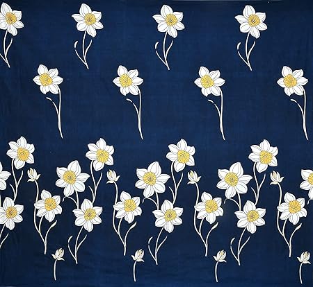 Navy Blue Double Bed Sheet - 100% Cotton