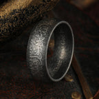 Vintage Design Stainless Steel Ring with Islamic Motif
