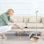 Long Handled Broom and Dustpan Set Combo (Multicolor)