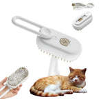 Pets Empire steam pet brush made of black and yellow ABS plastic
