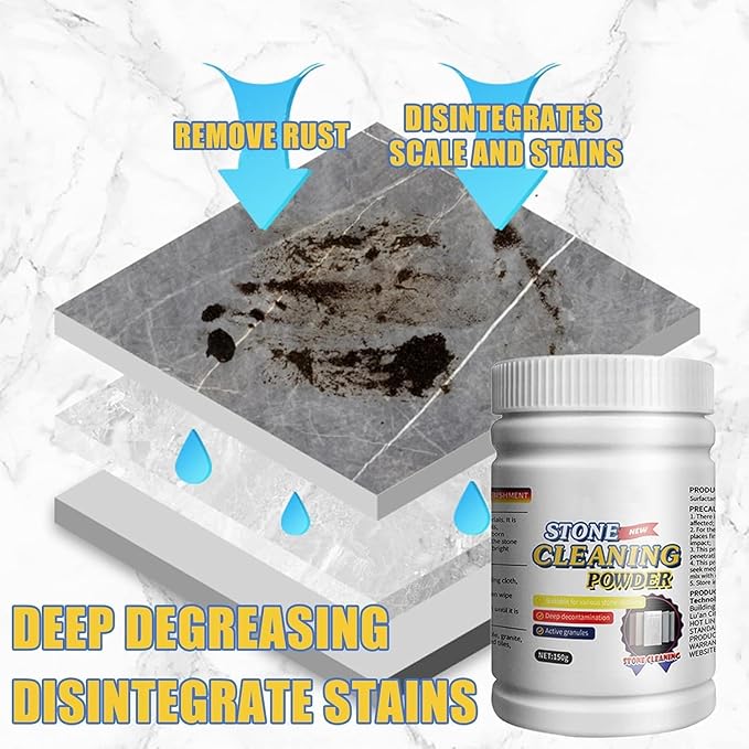 Stone Cleaning Powder for Natural and Engineered Surfaces - 150g (Pack of 2)