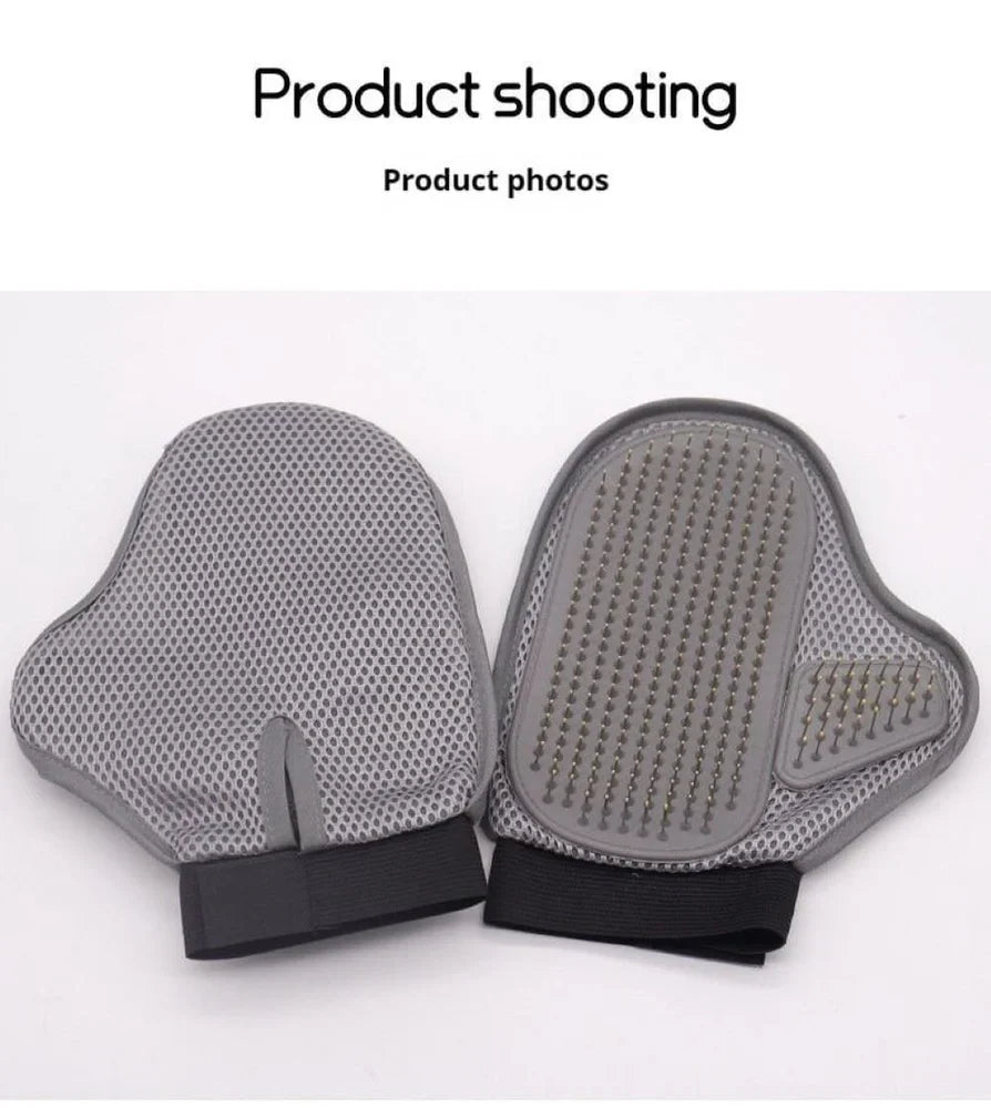 Pet Grooming Glove for Deshedding and Massage