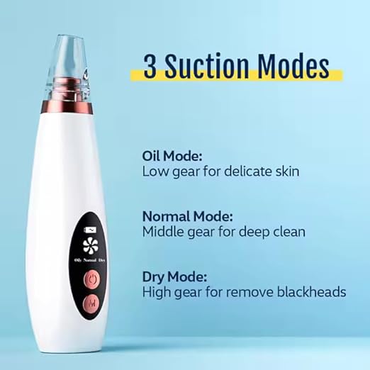 Advanced Blackhead & Whitehead Remover, 6 Suction Heads, abs plastic