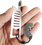 Stainless steel portable door lock latch for hotel safety