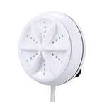 2-in-1 Mini Portable Ultrasonic Turbine Washing Machine for Small Loads