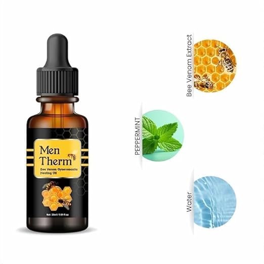Men Therm Bee Venom Heating Oil for Men (Pack of 2)