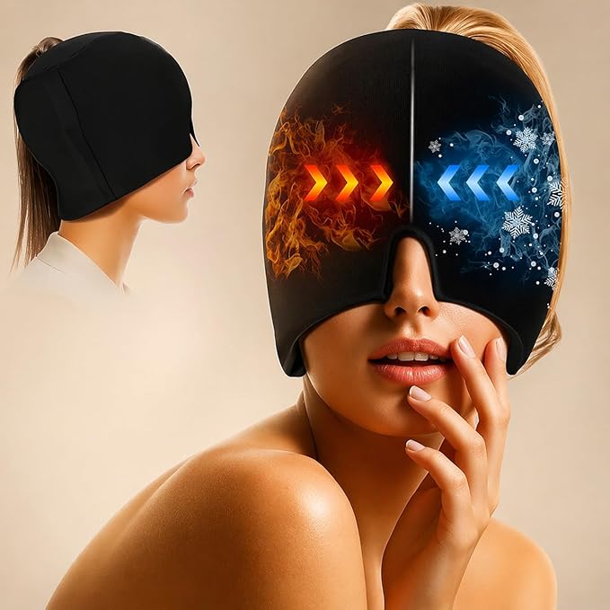 She Heals Migraine Relief Cap for sinus and tension headache relief