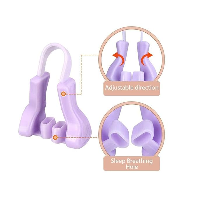 Silicone Nose Shaper Clip Set (Pack of 2, Multicolor)