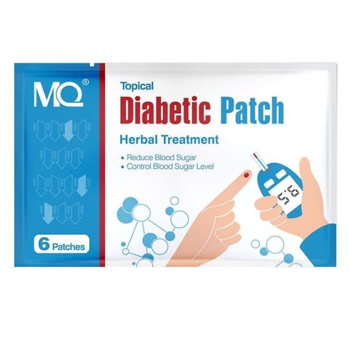 A single blood sugar support topical patch in its packaging.