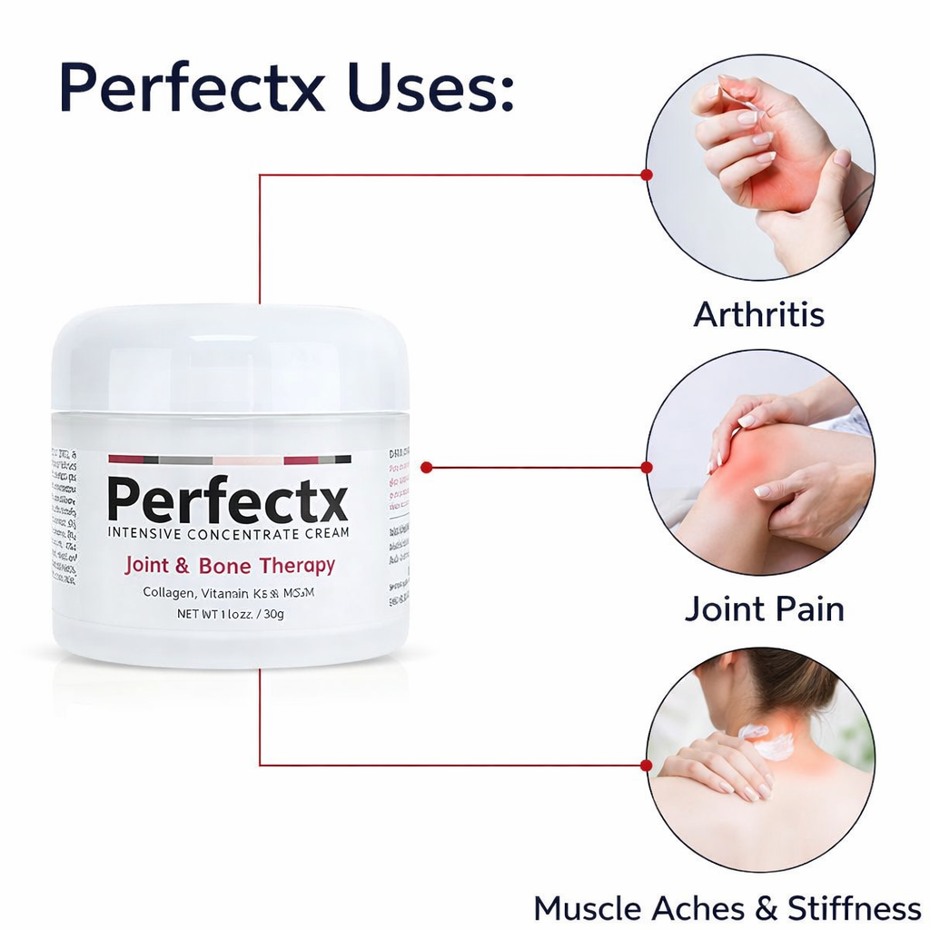 Perfectx Joint & Bone Therapy Cream with Collagen, Vitamin K2 & MSM (Pack of 2)
