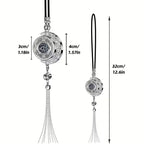 Car Perfume Pendant - Stainless Steel Essential Oil Diffuser for Cars