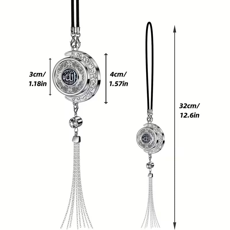 Car Perfume Pendant - Stainless Steel Essential Oil Diffuser for Cars