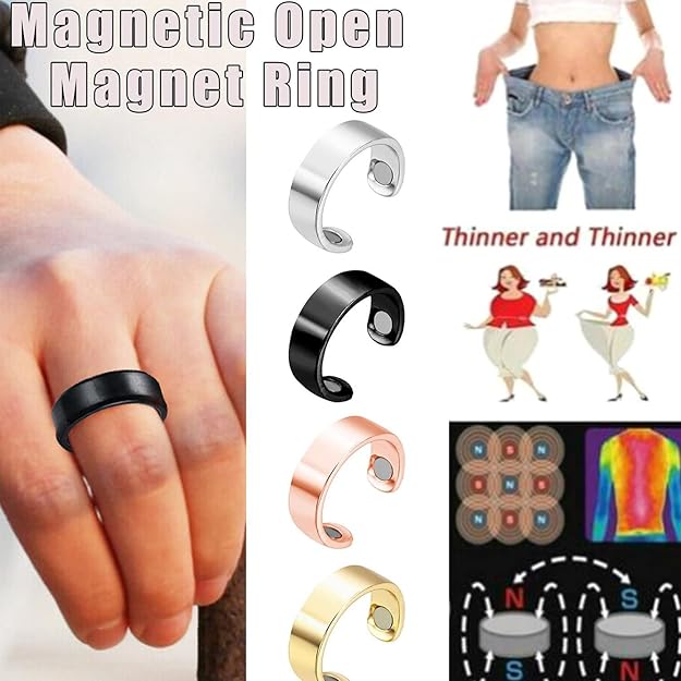 Lymphatic Drainage Therapeutic Magnetic Ring (Pack of 2)
