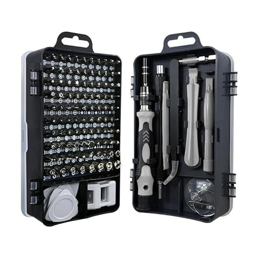 A comprehensive 115-in-1 precision magnetic screwdriver set for repairing laptops and electronics