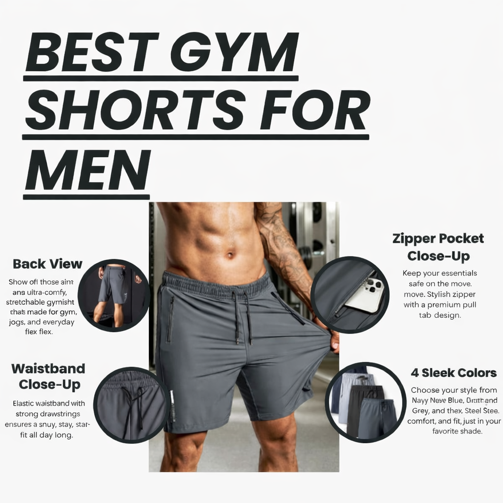 Combo of 4 Men's Cotton Shorts
