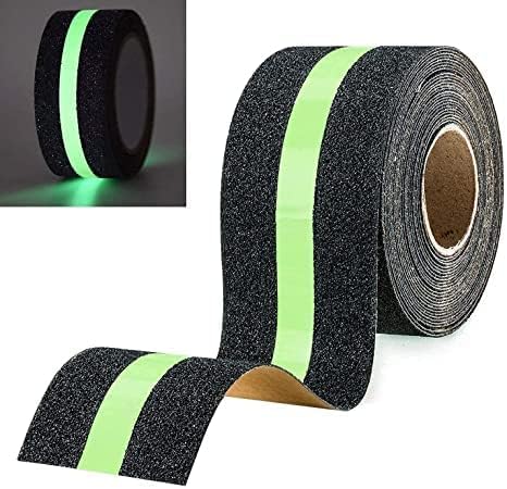 A roll of adhesive non-slip safety tape for stairs and floors