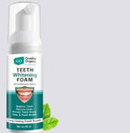 Two bottles of teeth whitening foam for dental care