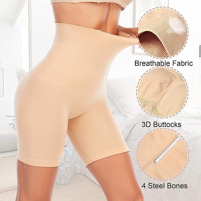 High waist short shapewear made of breathable fabric