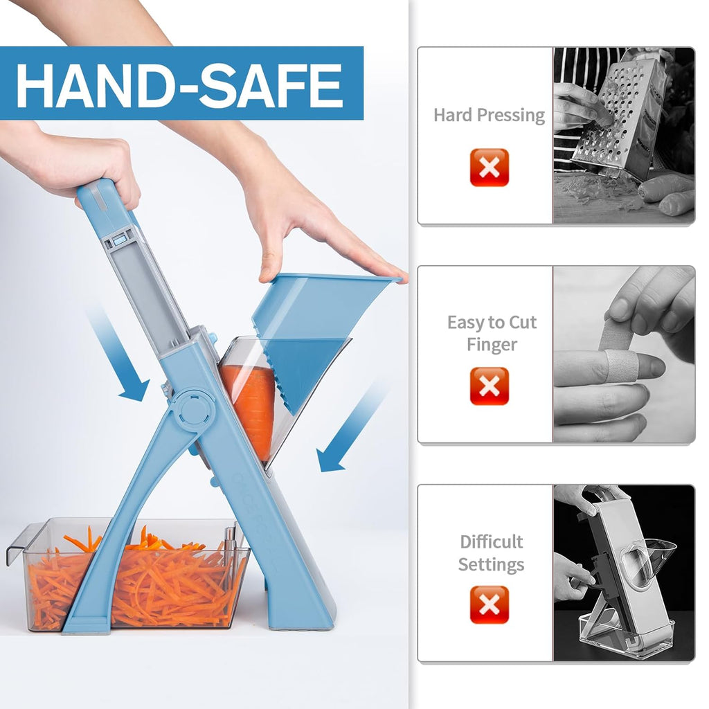 Vegetable Chopper Slicer for Kitchen- CL-DW-1159, stainless steel & plastic