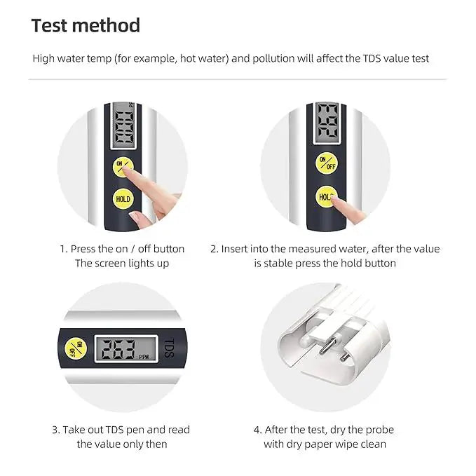 Water TDS Meter Tester for Checking Water Quality