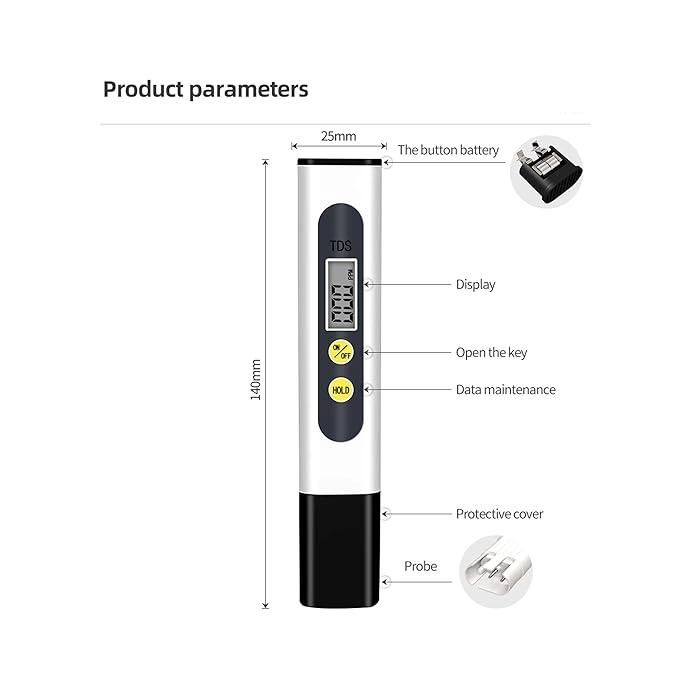 Water TDS Meter Tester for Checking Water Quality