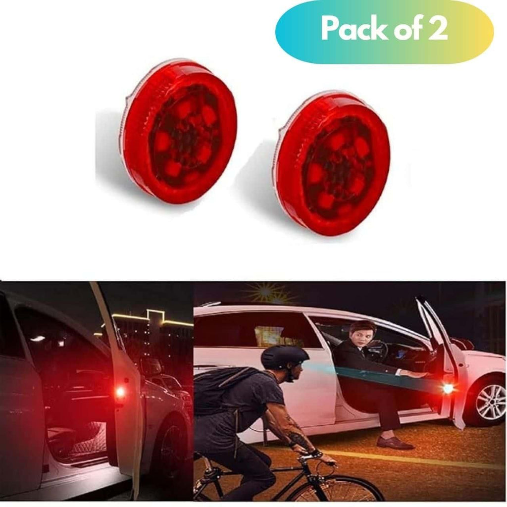 Two wireless car door warning lights in a pack
