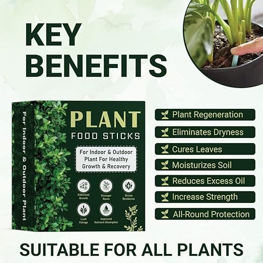 Plant Food Sticks for Indoor and Outdoor Plants, Pack of 2 (50 Pieces)