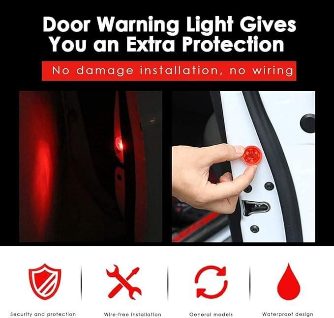 Wireless Car Door Warning Lights - Pack of 2