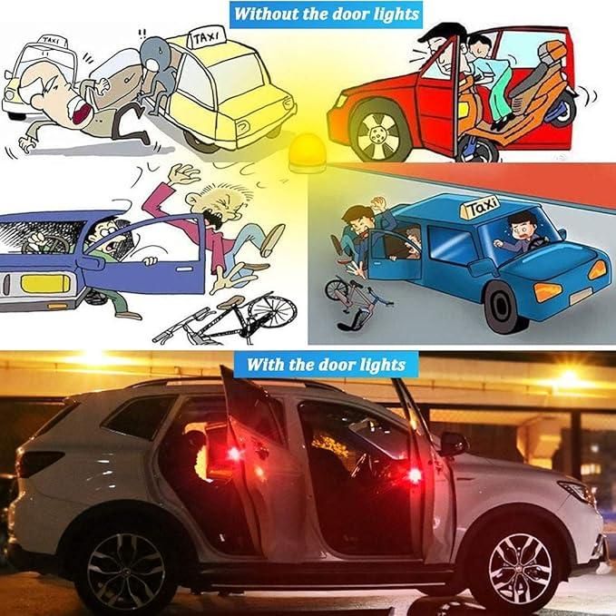 Wireless Car Door Warning Lights - Pack of 2