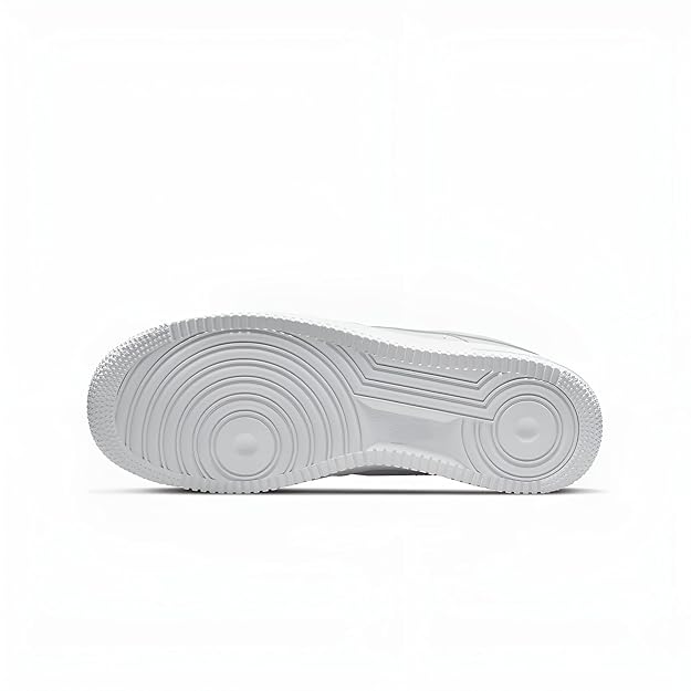 Men Perforated Air Force Sneakers - Faux Leather Casual Footwear