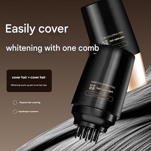 Waterproof & Sweatproof Hair Color Pen with Comb