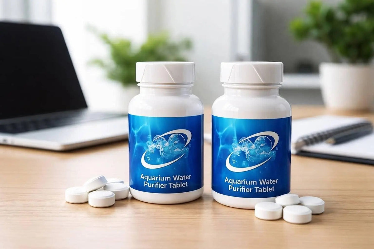 Pack of 20 aquarium water purifier tablets for fish tank maintenance