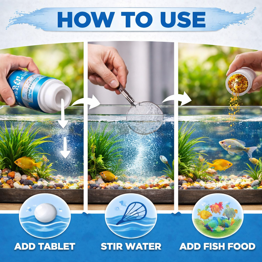 Aquarium Water Purifier Tablets - Pack of 2 (20 Tablets)
