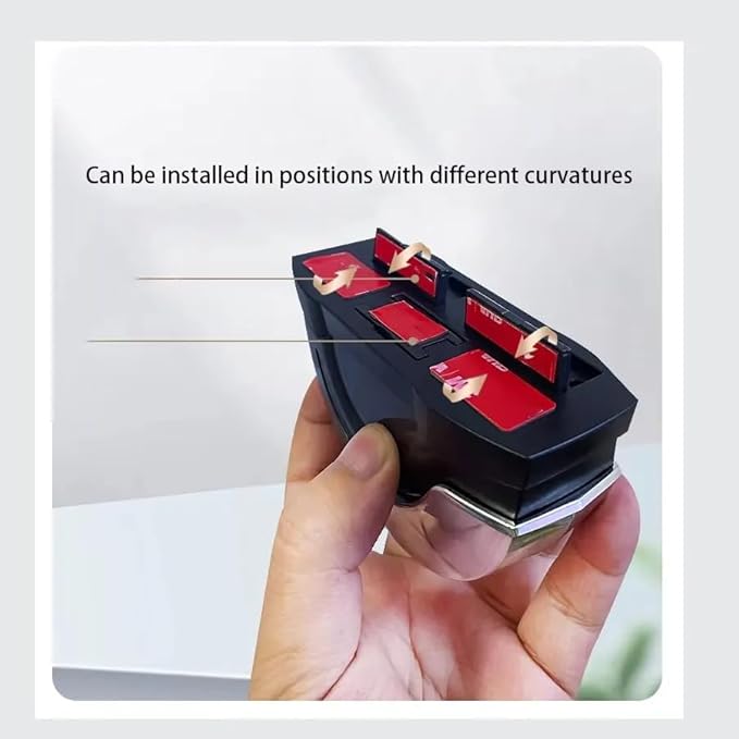Portable Adhesive Ash Tray for Car with Aluminum Alloy Inner