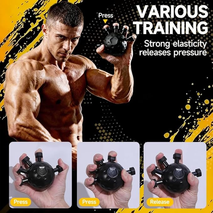Hand Grip Strengthener and Finger Exerciser Training Ball