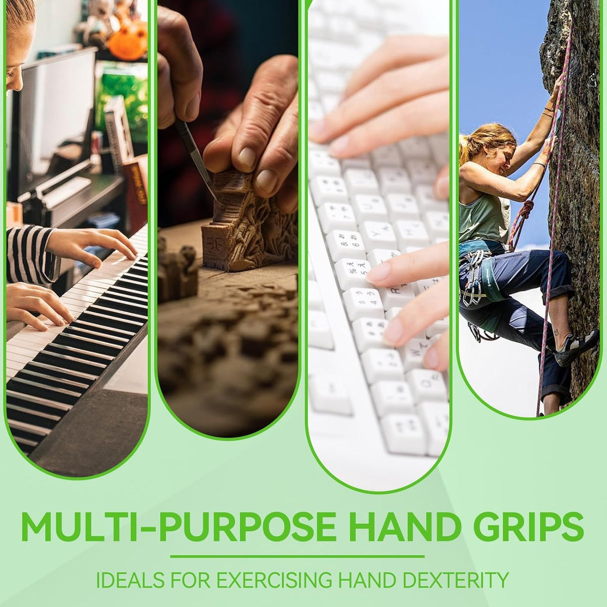 Hand Grip Strengthener and Finger Exerciser Training Ball