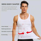 Men's Solid Compression Flexvest - Neoprene & Spandex Shaping Support
