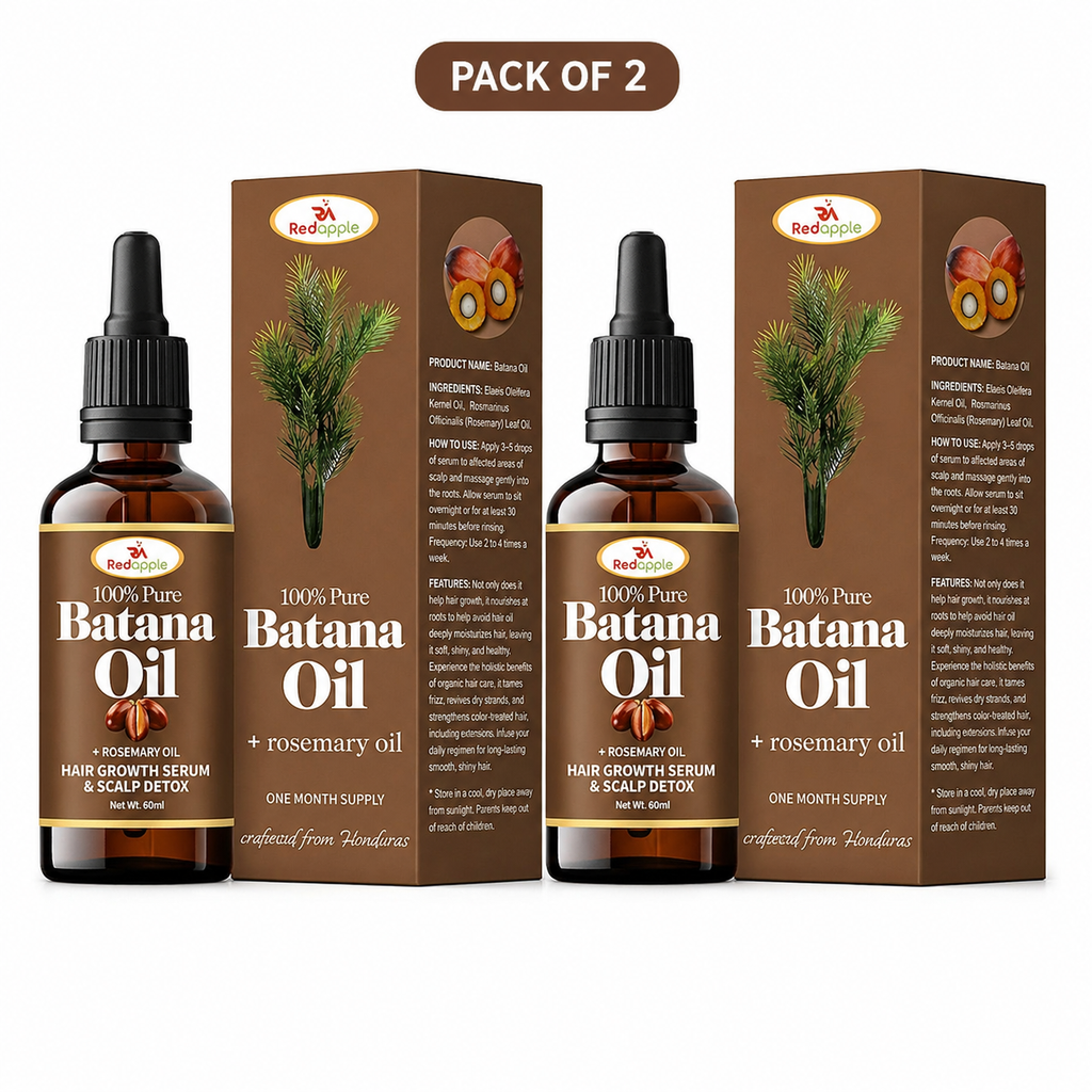 Two 30ml bottles of Batana Oil with Rosemary for hair care
