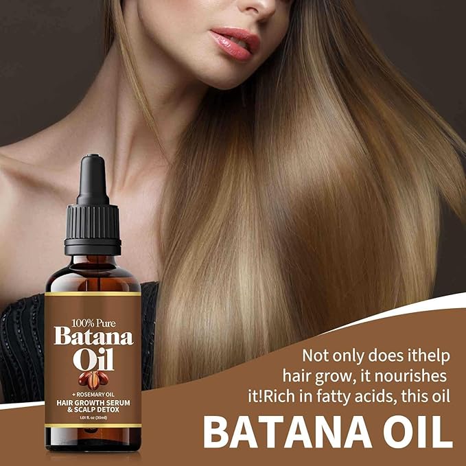 Batana Oil with Rosemary for Hair Growth, 30ml